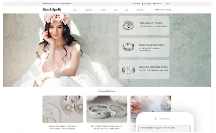Shine & Sparkle - Jewelry Multipage Stylish Shopify Theme