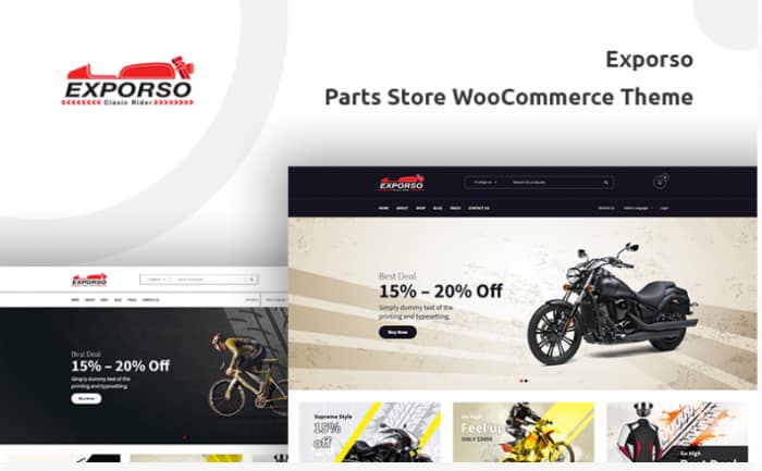 Exporso - Bike Parts Store