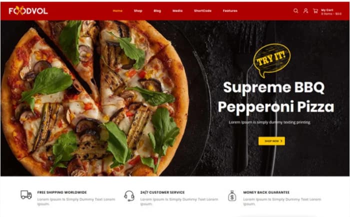 Foodvol - Restaurants Store WooCommerce