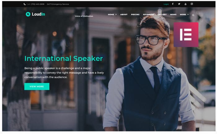 Loudin - Public Speaking Elementor