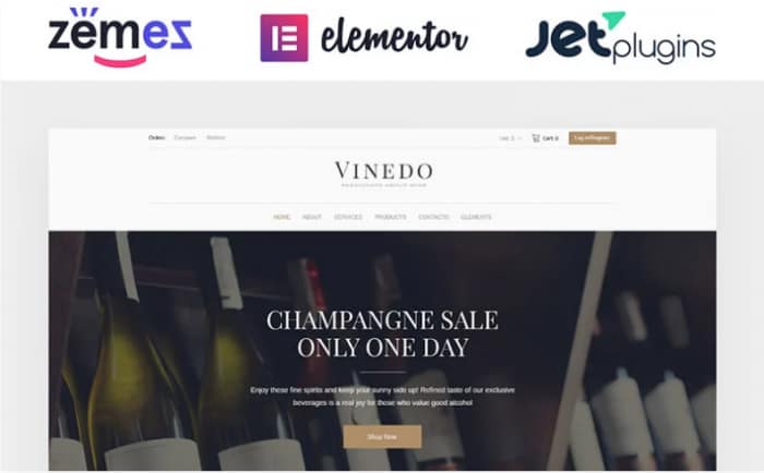 Vinedo - Vinery Elementor WooCommerce