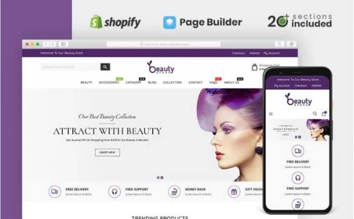 Beauty Cosmetics Store Shopify Theme
