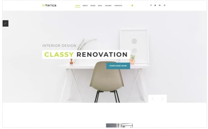 Interics - Interior Design Joomla Template