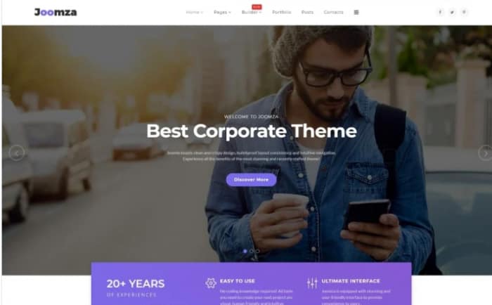 Joomza - Business Joomla Template