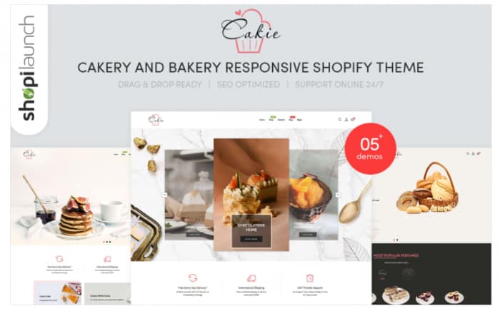 Cakie - Cakery & Bakery Responsive Shopify Theme