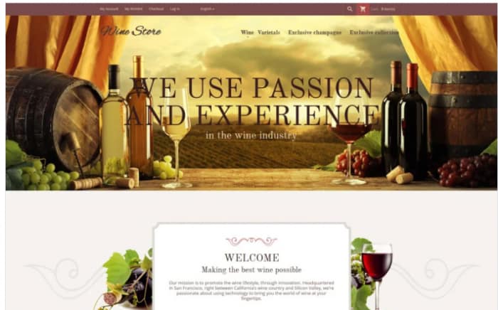 Wine Store Magento Theme