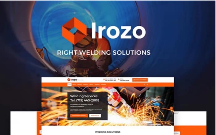 Irozo - Welding Services WordPress
