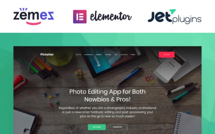 Photo Editing Application WordPress