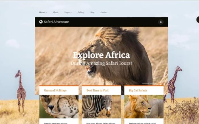Safari Adventure Joomla Template
