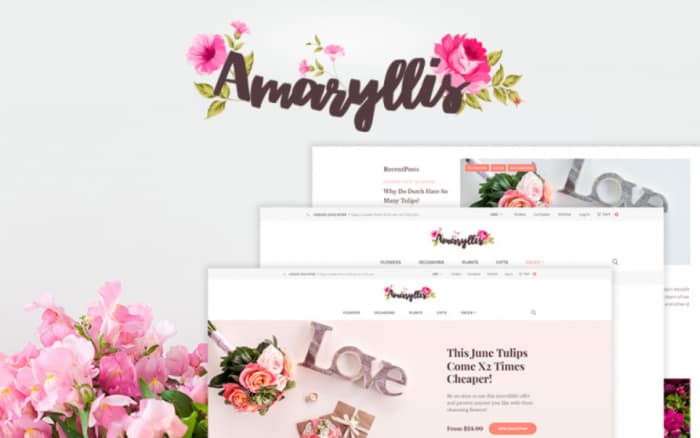 Amaryllis - Flower Shop WooCommerce
