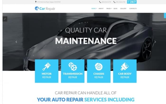 Car Repair Joomla Template