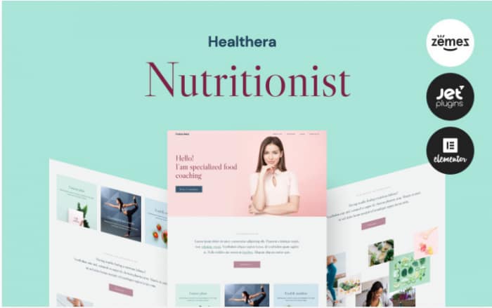 Healthera - Certified Nutritionist WordPress