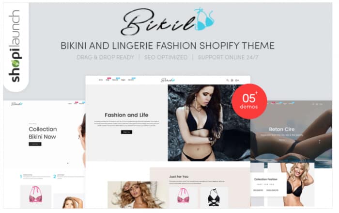 Bikil - Bikini & Lingerie Fashion Responsive Shopify Theme