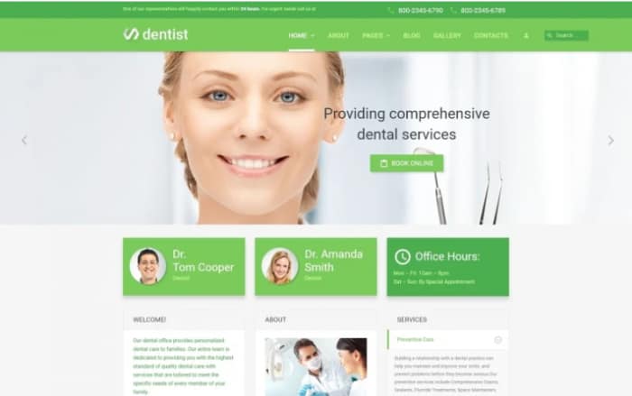 Dentist Joomla Template
