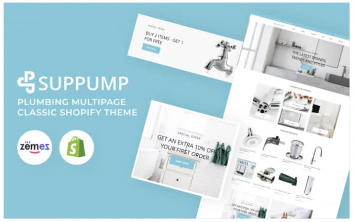 Suppump - Plumbing Multipage Classic Shopify Theme