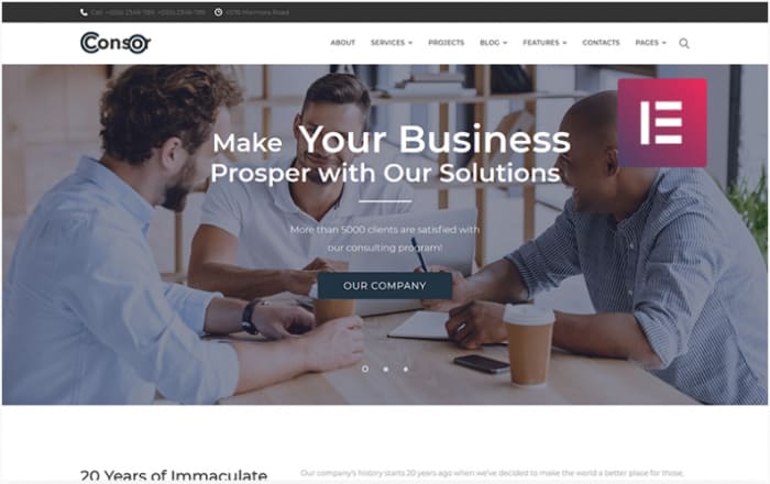 Consor - Business Consulting Elementor