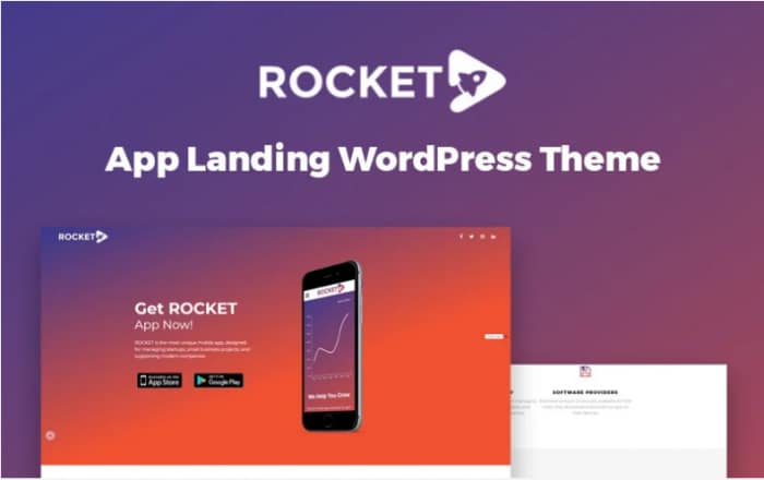 Rocket - Mobile App Landing