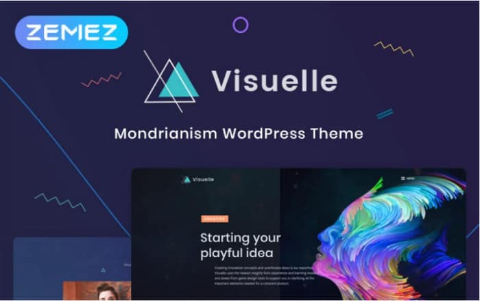 Visuelle - Creative Mondrianism Elementor