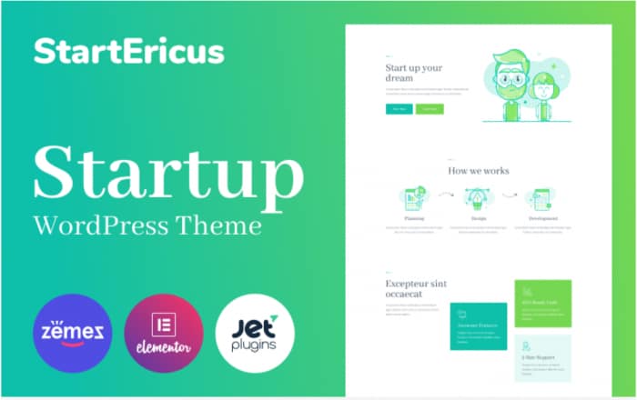 StartEricus - Clean and Minimalistic