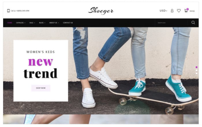 Shoe Store Responsive Shopify Theme