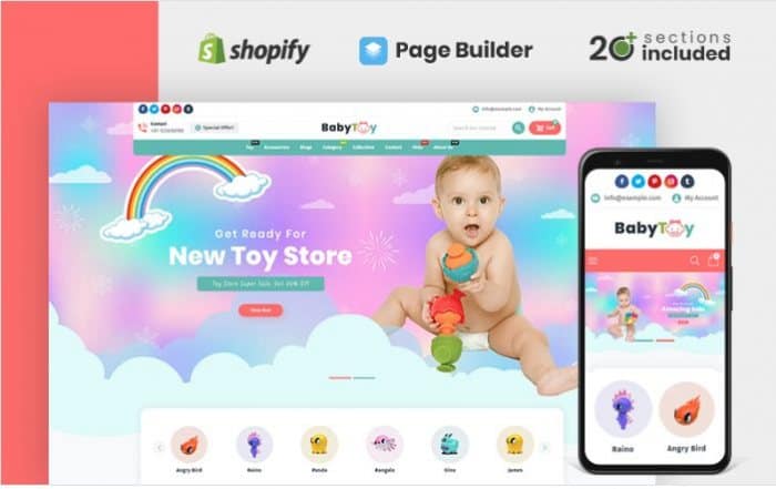 Baby Toys and Accessories Store Shopify Theme