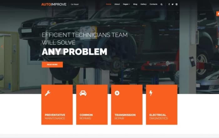 Autoimprove - Car Repair Multipage Creative Joomla Template