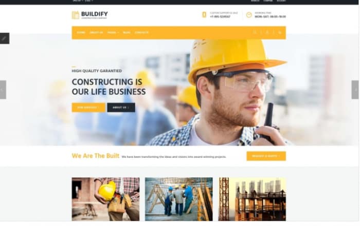 Buildify - Construction Company Joomla Template