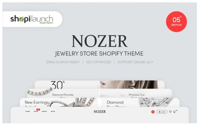 Nozer - Jewelry Store Shopify Theme
