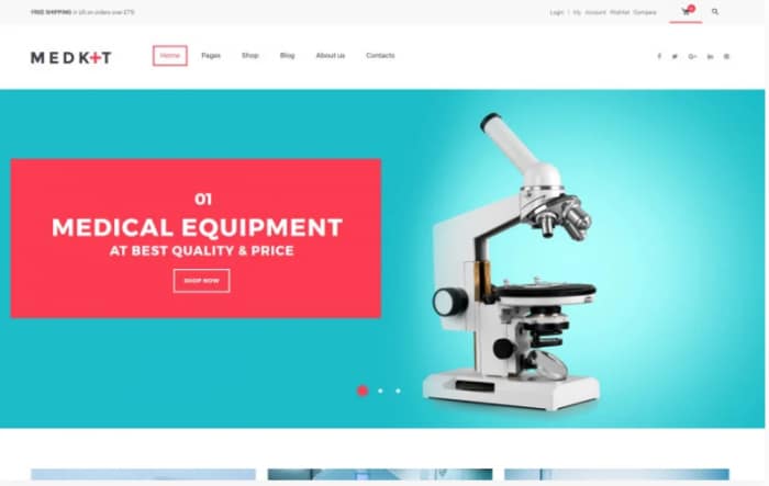 MedKit - Medical Equipment WooCommerce