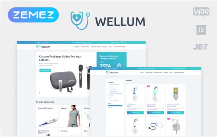 Wellum - Medical ECommerce Classic
