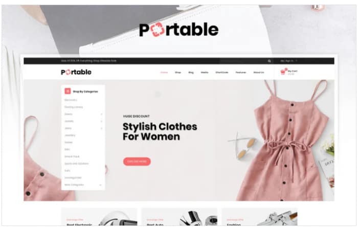 Portable - MegaStore Responsive WooCommerce