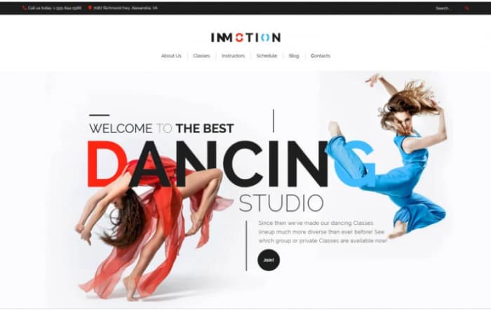 InMotion - Dance School WordPress Theme