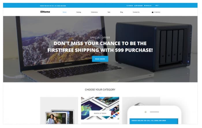 ElHome - Electronics Store Clean Shopify Theme