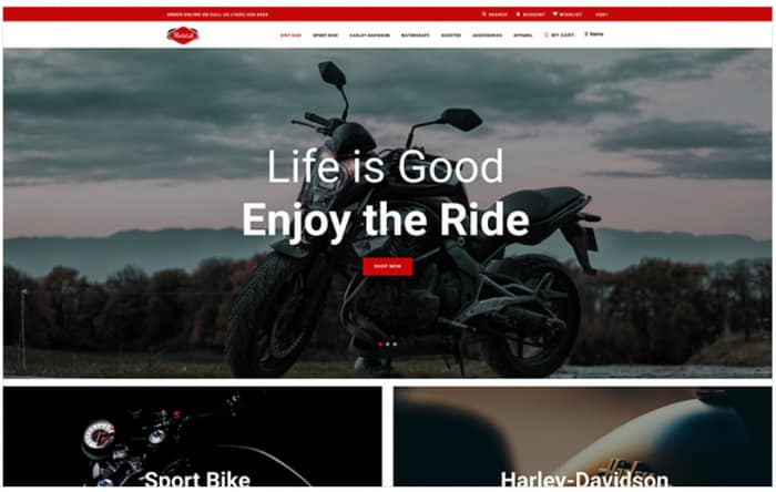 Mototab - Cars & Motorcycle Modern Shopify Theme