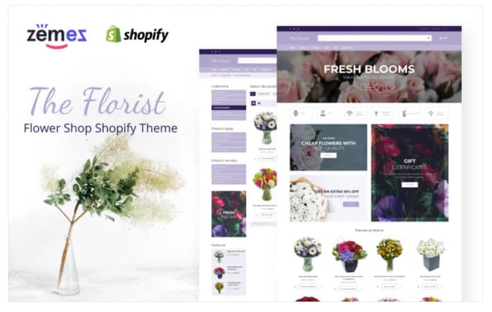 The Florist - Flower Shop Shopify Theme