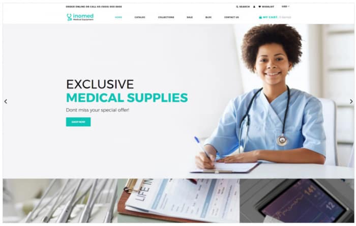 inomed - Clear Medical Equipment Online Store Shopify Theme