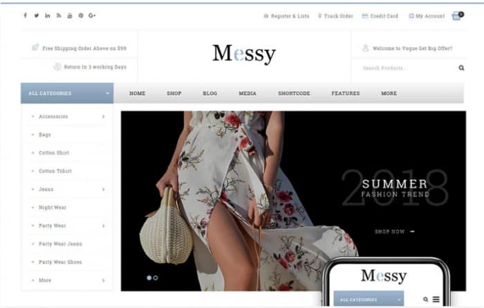 Messy - Multipurpose Fashion Store