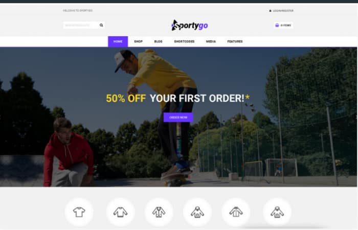 SportyGo - Sports Shop WooCommerce
