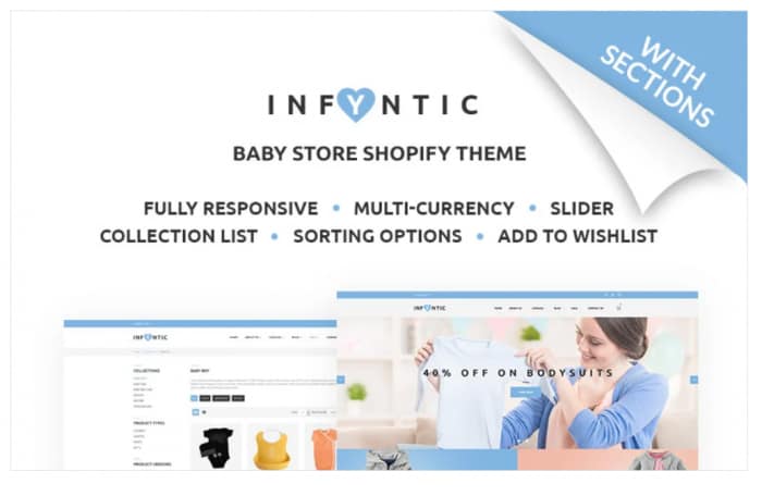 INFYNIC - Calm Baby Clothing Online Shop Shopify Theme