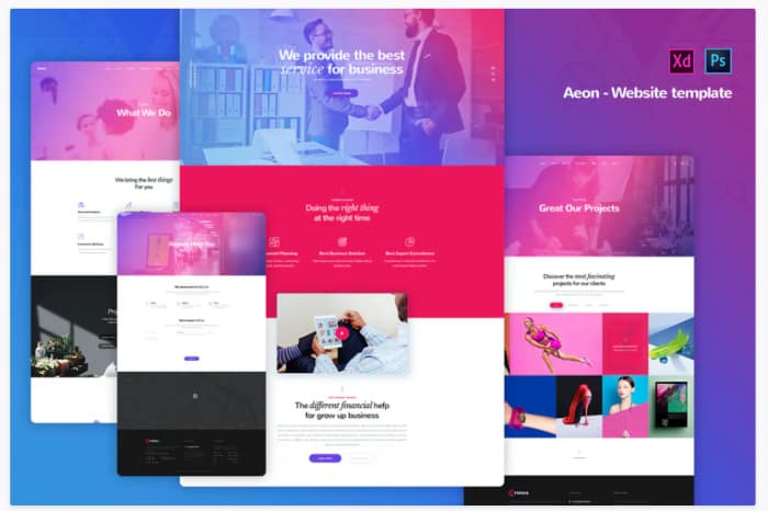 Aeon - Corporate Business Website Templates