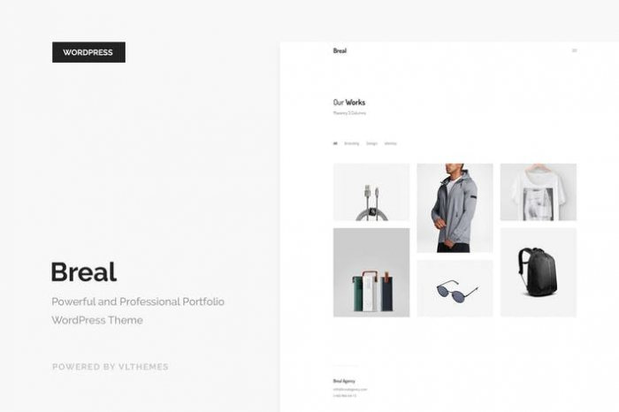 Breal - Minimal Portfolio WordPress