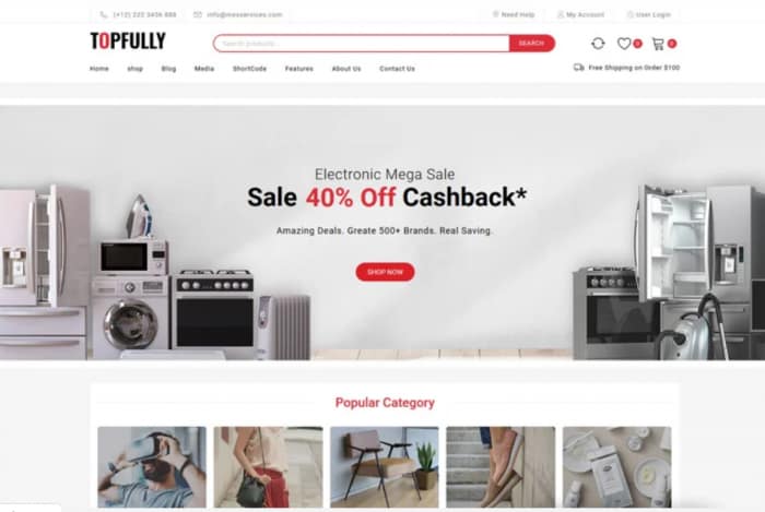 TopFully - Multipurpose WooCommerce Theme