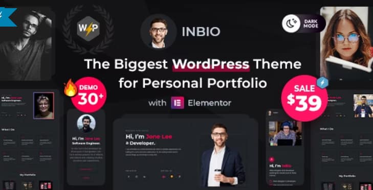 InBio - Personal Portfolio / Resume Theme